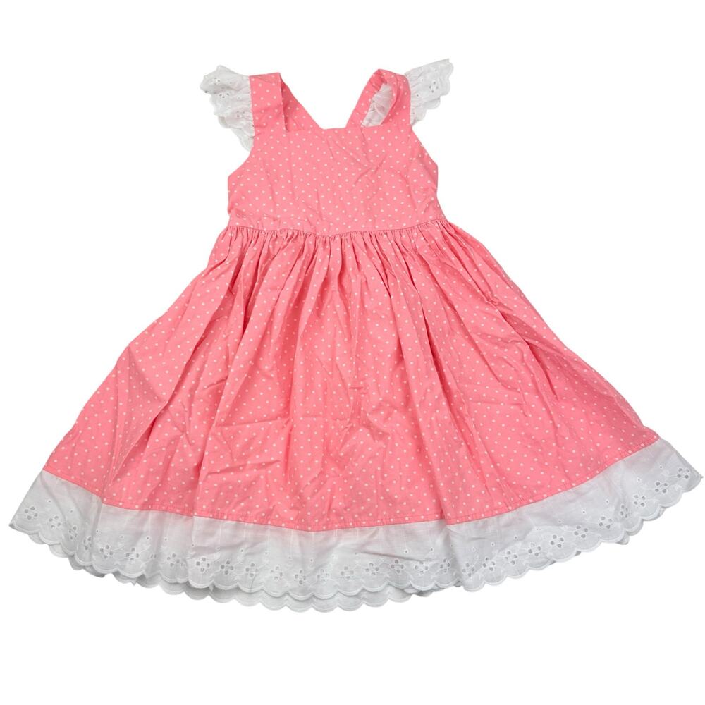 Kelly’s Kids Pink Dots Dress, Size 5/6